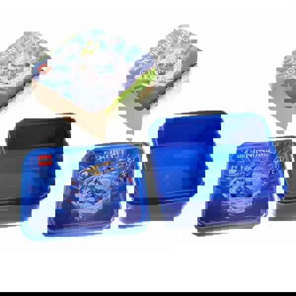 LEGO NINJAGO Jay ZX Lunch Box Kids Food Storage Container Blue