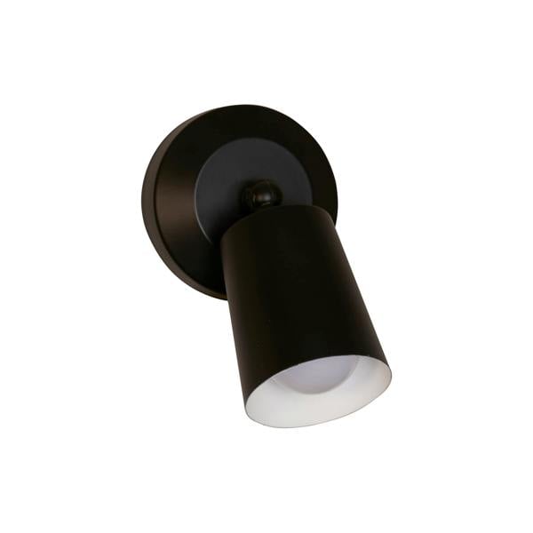 Lighting Collection Black Rechargeable wall lamp