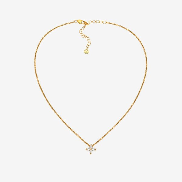 Uchi & Soto Kinmokusei Gold Floral Pendant Necklace
