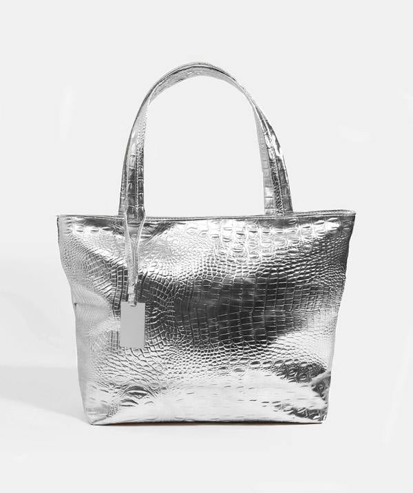 Pia Rossini Reagan - Metallic Tote Bag - Silver