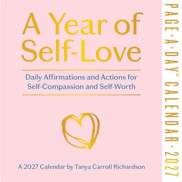 A Year Of Self Love Desk Calendar 2027, Desk Calendars, Day To View, Lifestyle, Gift