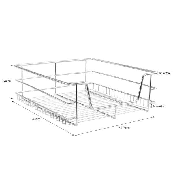 Kukoo 4 x KuKoo Kitchen Pull Out Storage Baskets – 500mm Wide Cabinet