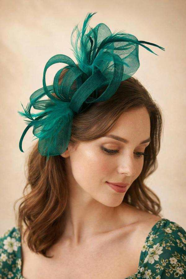 SVNX Bow Feather Fascinator