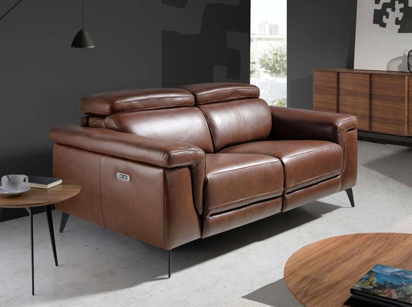 Angel Cerdá Relax sofa in brown leather 6116/6117