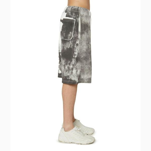 Diesel Mens P-Marshy Logo Shorts - Grey - 
