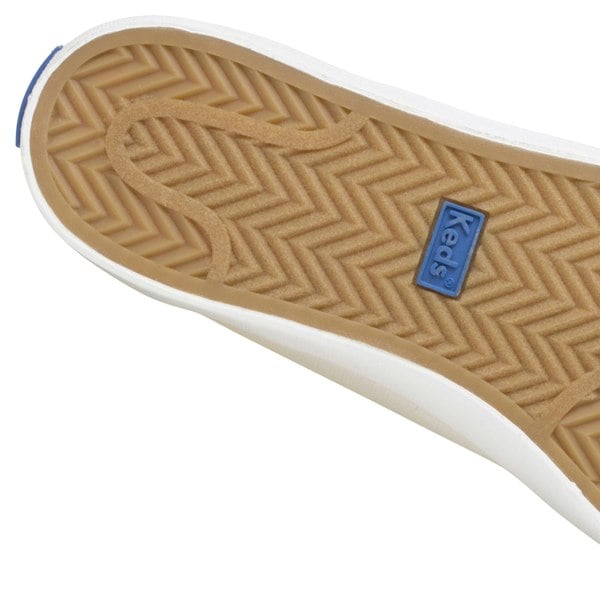 Keds Women's Crew Kick 75 Canvas White Shoes with Cushioned Footbed