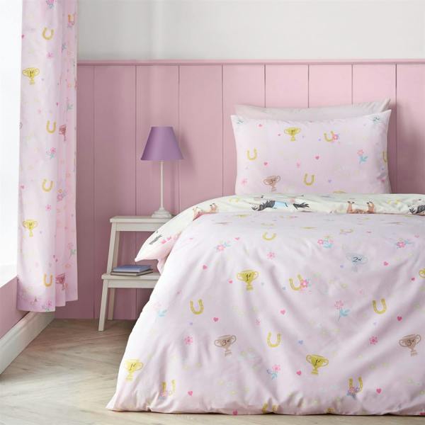Happy Horses Cream Duvet Cover Set