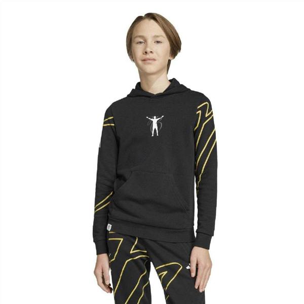 Adidas Boys Jude Bellingham French Terry Drawstring Hoodie - Black - 
