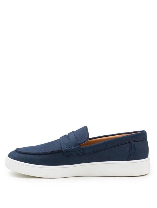 Roco Boys navy slip on loafers - Braden