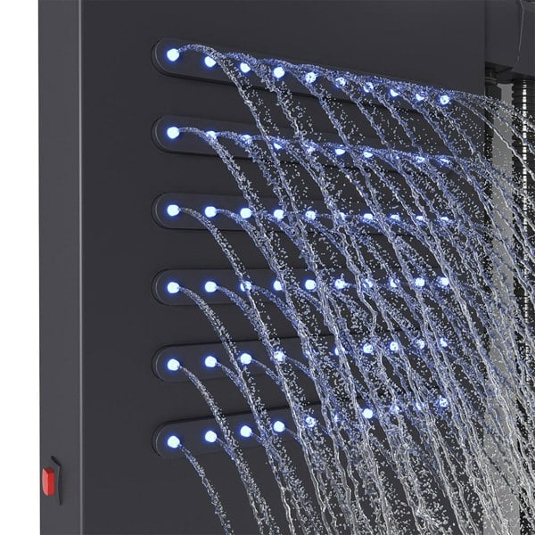 LED Lights Shower Panel 4 Function Wall Mount Shower System Bathroom Shower Living and Home