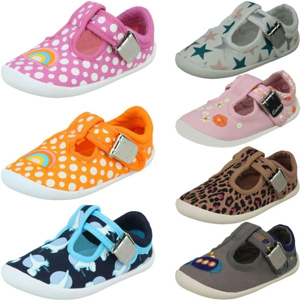 Clarks Unisex Childrens Clarks T-Bar Casual Shoe Roamer Sun