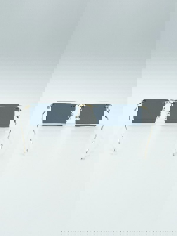 SVNX Frameless Rectangle Sunglasses in Black