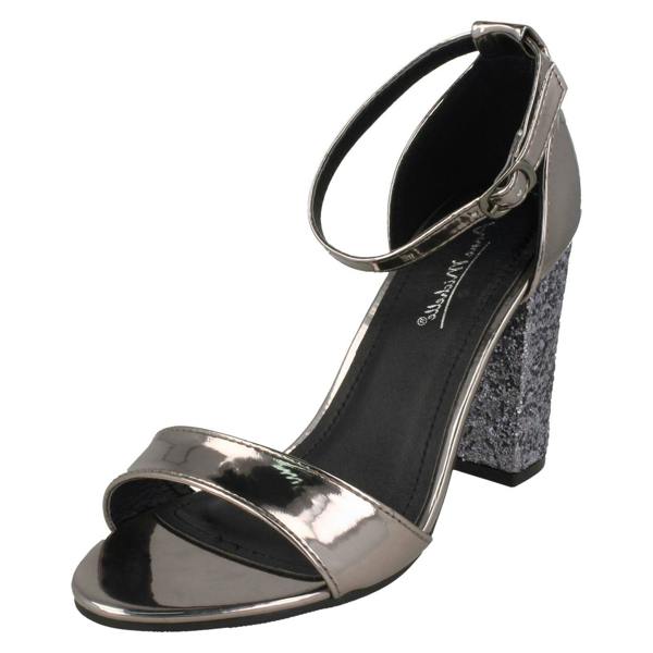 Anne Michelle Ladies Anne Michelle High Chunky Heel Sandals