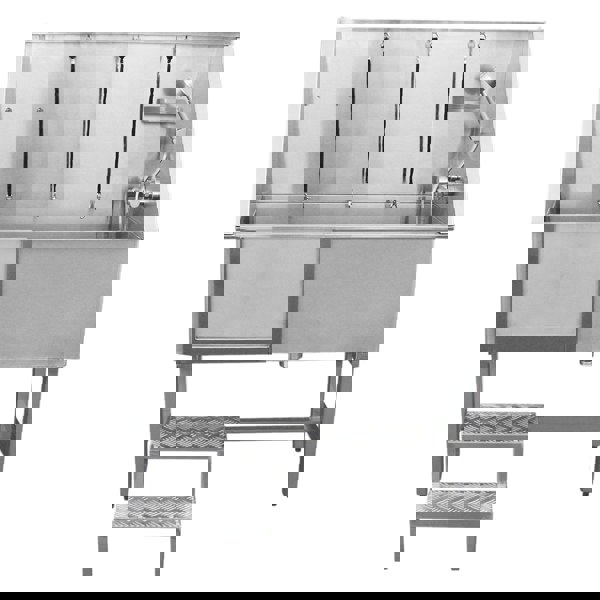 Monstershop Pet Dog Bath Steel Tub Washing Station 400mm