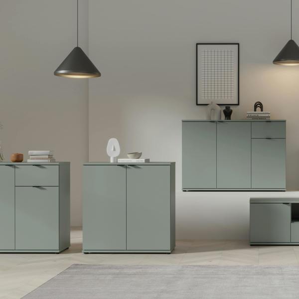 Furniture To Go Ganymede 2 Door Cupboard in Sage Green