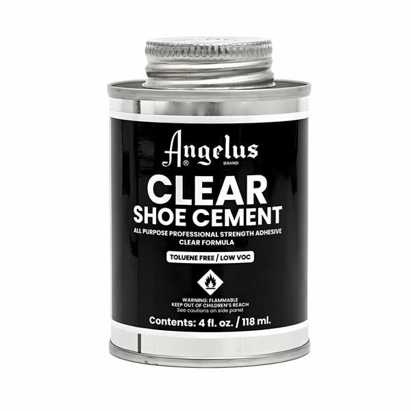 Angelus Clear Shoe Cement - Professional Strength for Shoe Repairs 4oz