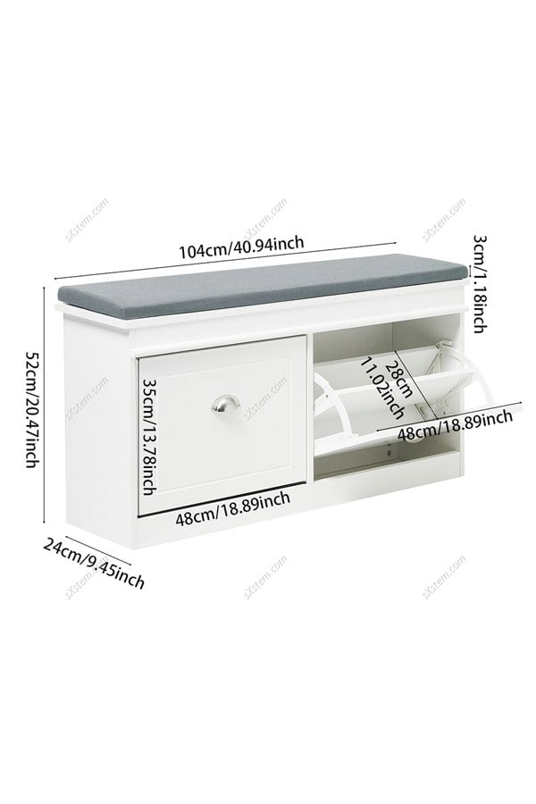 Living and Home Elegant Flip Down Shoe Storage Cabinet