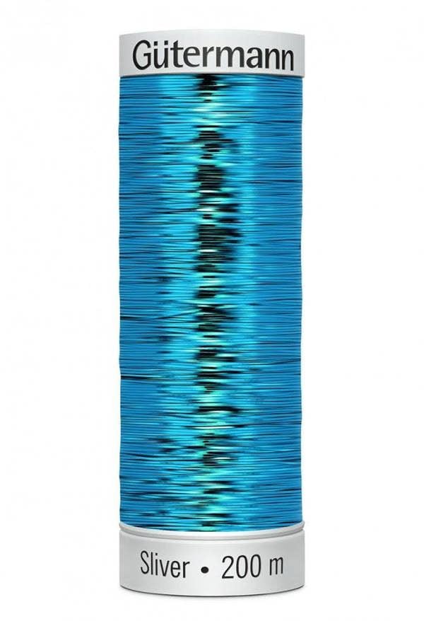 Gutermann Sulky Sliver Embroidery Thread 200m Polyamide, Polyester Thread Suitable For Embroidery