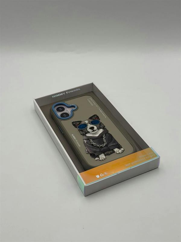 Nimmy Friends Nimmy Glasses Cool Dog Case with MagSafe for iPhone 17 6.3" Grey Blue - N-YJ-IP17-028