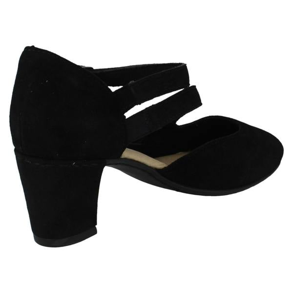 Rieker Ladies Rieker Buckle Fastening High Heeled Shoes 41080