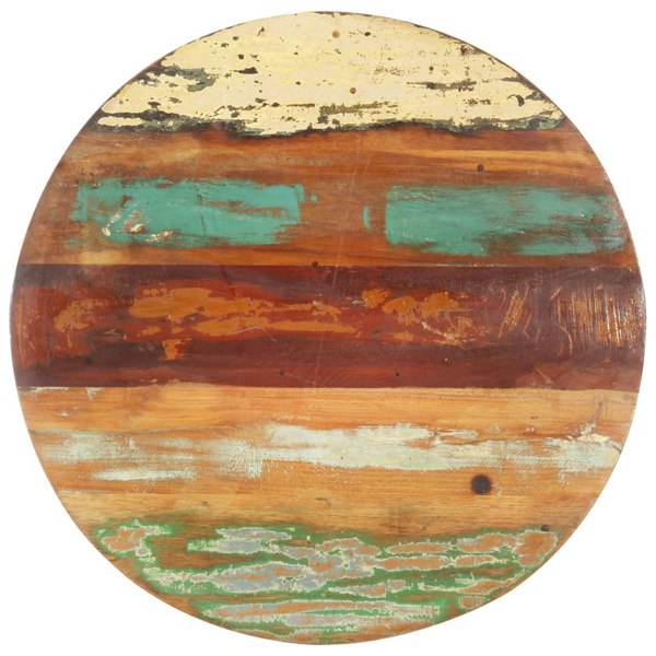 Berkfield Round Table Top 50 cm 25-27 mm Solid Reclaimed Wood