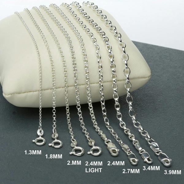 Sterling Silver Belcher Chain - Love Silver Jewellery