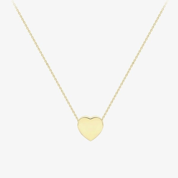T. H. Baker 9ct Yellow Gold Heart Slider Necklace 111125147269