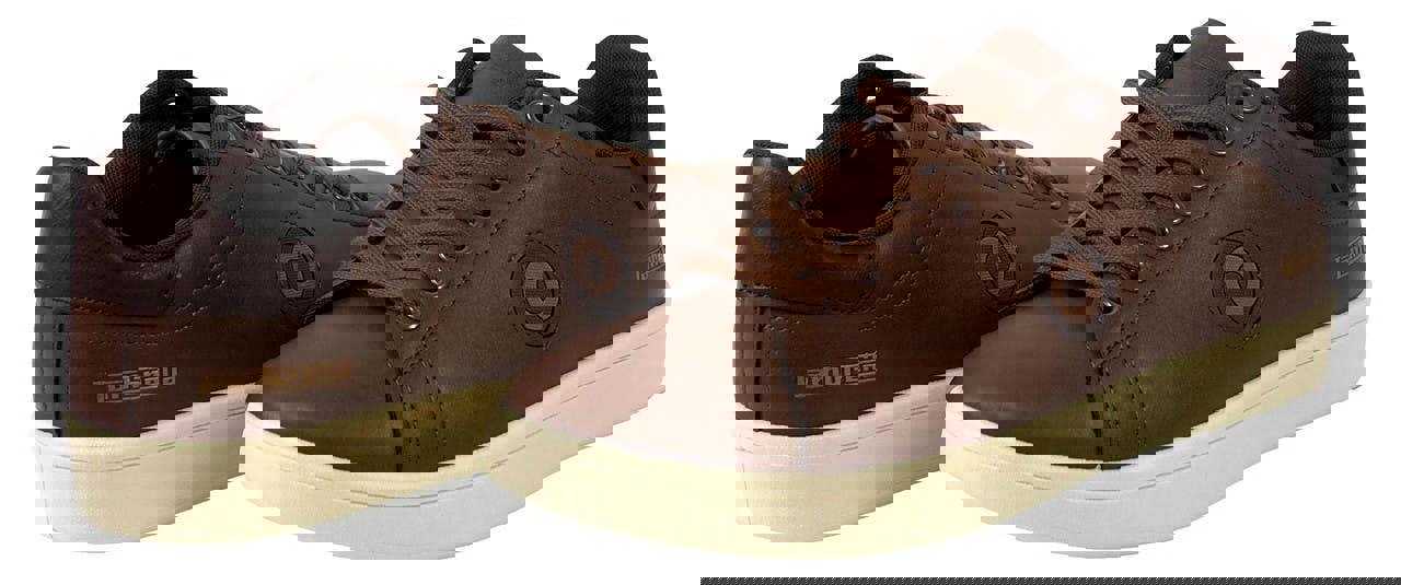 Lambretta Pinball 2 Mens Casual Smart Lace Up Memory Foam Trainers