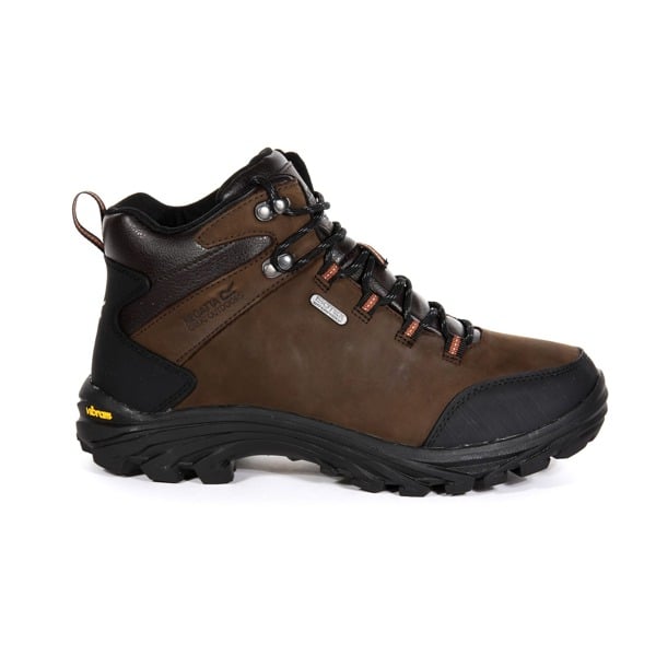 Regatta Great Outdoors Mens Burrell Leather Hiking Boots - Fawn Brown