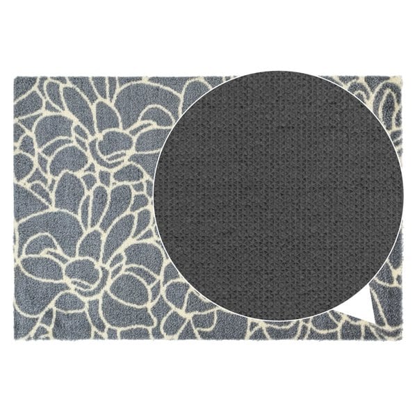 JVL Mega Mat Machine Washable Entrance Runner and Doormat Set, Floral