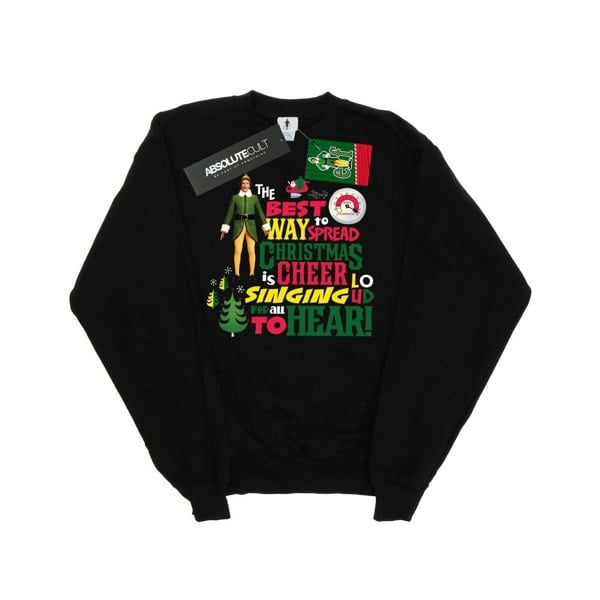 Elf Girls Christmas Cheer Sweatshirt - Black