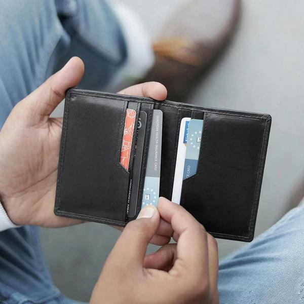 Leather Credit Cardholder – Diego Alperto Black 04