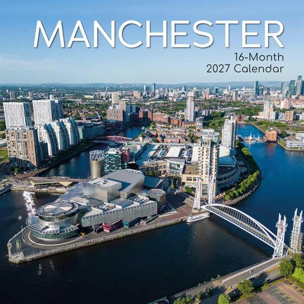 Manchester Calendar 2027, Wall Calendars, Month To View, Travel, Gift