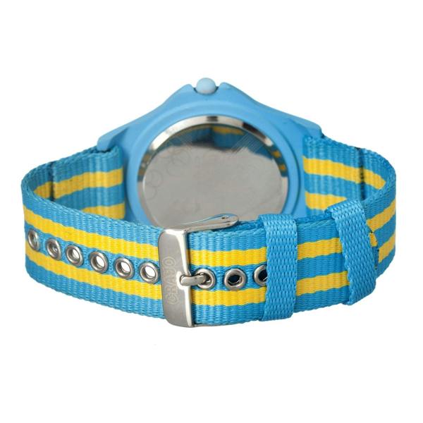 Crayo Carnival Nylon-Band Unisex Watch w/Date - Cerulean/Yellow - CRACR0703