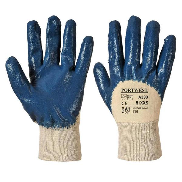 Grip 12 Nitrile Light Knitwrist Glove (Pack of 12) - Hi-Vis Trousers