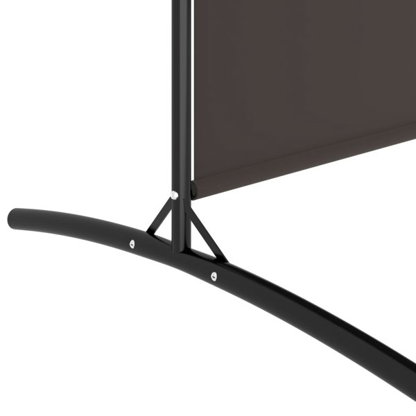 Berkfield 4-Panel Room Divider Brown 698x180 cm Fabric