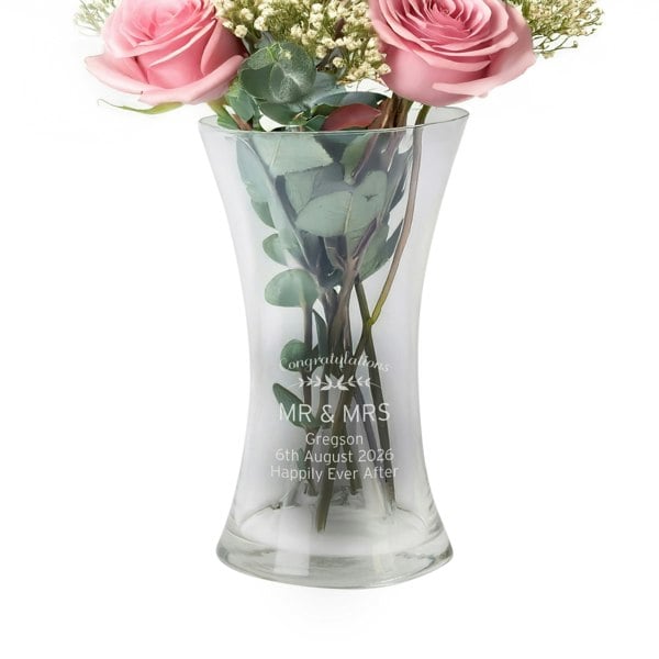 Personalised Memento Company Personalised Classic Glass Vase