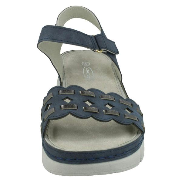 Spot On Ladies Spot On Mid Wedge Sandals F10944