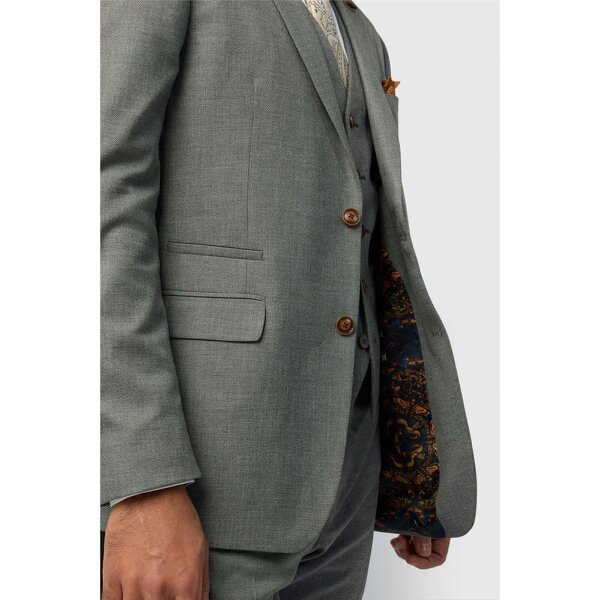 Antique Rogue Regular Fit Blake Grey Texture Jacket