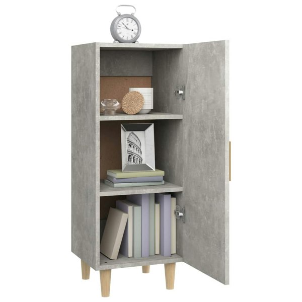 Berkfield Sideboard Concrete Grey 34.5x34x90 cm Engineered Wood