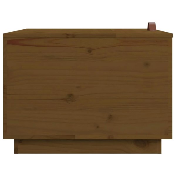 Berkfield Storage Boxes with Lids 3 pcs Honey Brown Solid Wood Pine