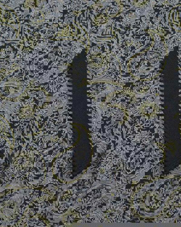 Lambretta Mens Classic Paisley Print Mod Retro Ska Casual Polo