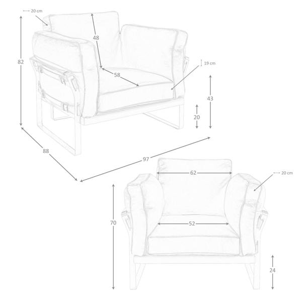 Angel Cerdá Camel Leather Armchair 5169