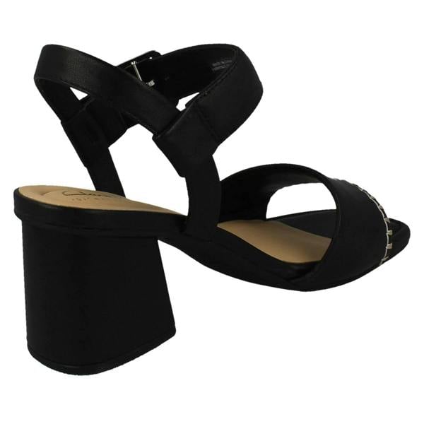 Clarks Ladies Clarks Square Toe Sandals Siara 65 Buckle