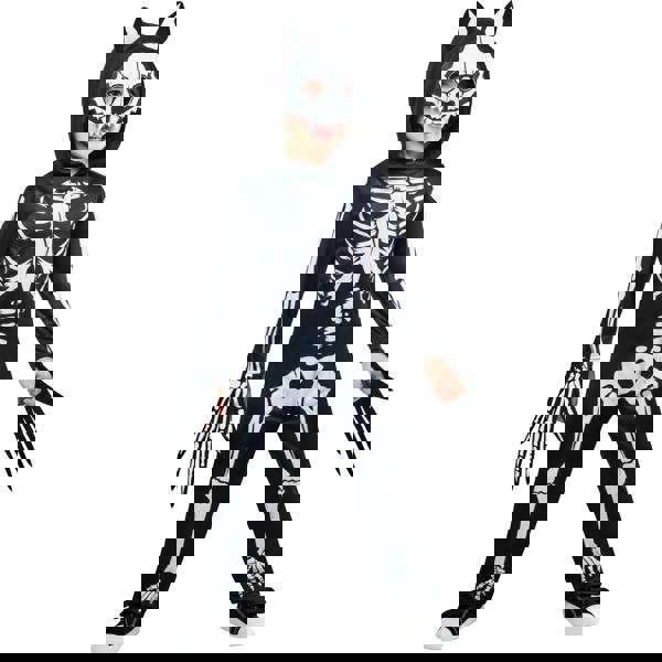 Bristol Novelty Childrens/Kids Skeleton Werewolf Costume - Black - 