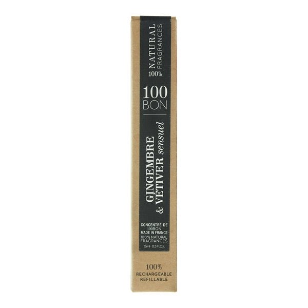 100 Bon Gingembre & Vetiver Sensuel Unisex Refillable Eau de Parfum - 15ml