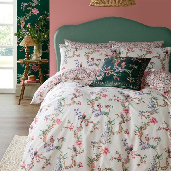 Cath Kidston Birds of a Feather Pink Duvet Cover Set