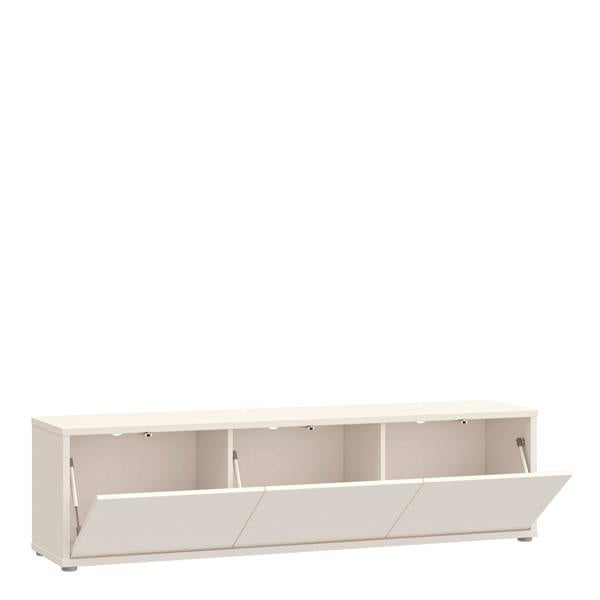 Furniture To Go Alice Springs Wide TV Cabinet with 3 Doors Push-to-Open in Sand