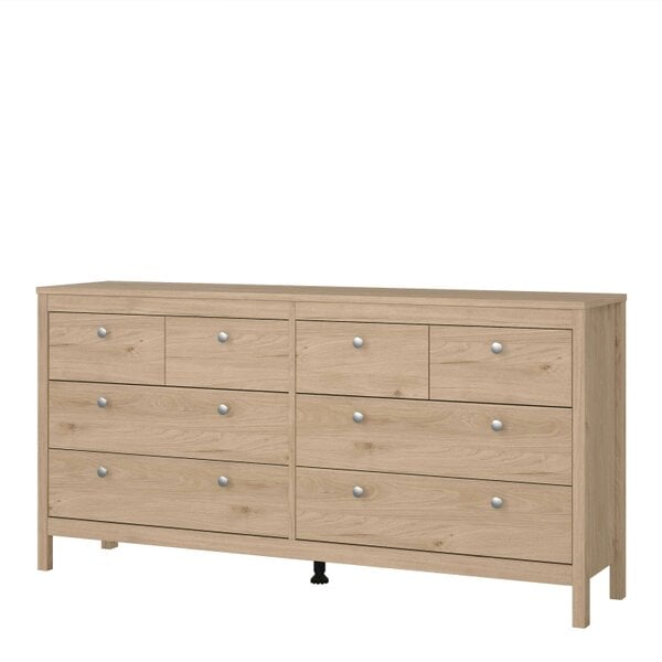 Wyld Haus Gossmere Hickory Oak Effect Chest 8 Drawers