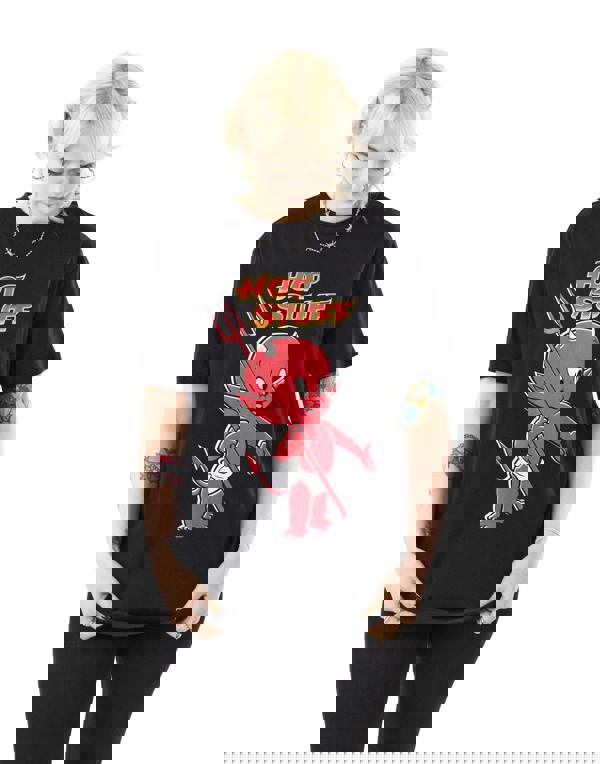 Hot Stuff Unisex Black Hot Stuff T-shirt Short Sleeved T-Shirt